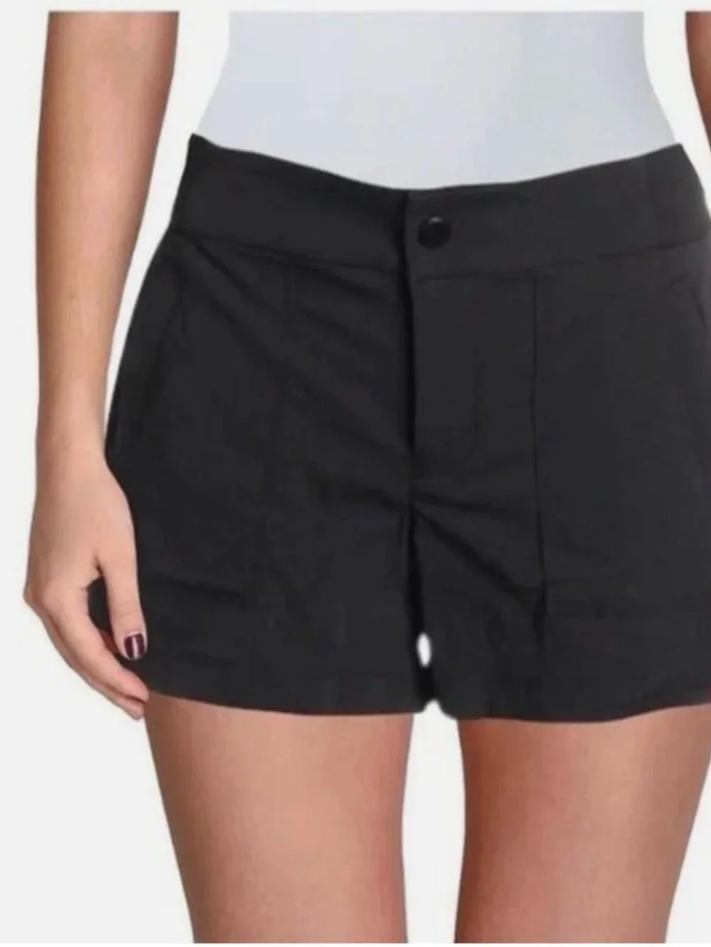ATHLETA Black Trekkie Tribeca Hiking Athletic Shorts